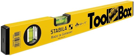 Stabila Toolbox 16320 Spirit Level 43 cm Yellow