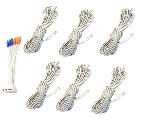 Set of 6 Speaker Cable with Bose RCA Adapter for Bose Acoustimass 16 15 II