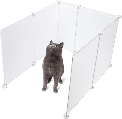 6pcs Cat Litter Box Splash Guard, Anti-Splashing Reusable Pet Litter Box Enclosure Splash Guard, Extra Large L27W20H17 Spill Proof Cat Litter Box Pee Shields for Open Top Litter Pan