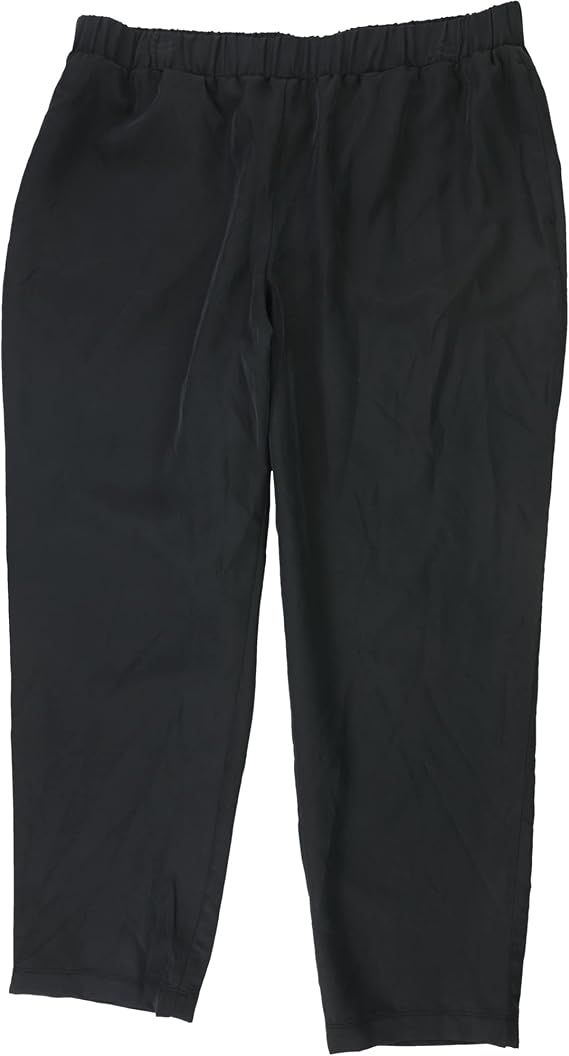 Alfani Womens Black Cropped Pants M