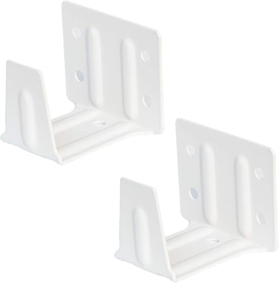 Cutelec Center Support Bracket 2 Pack White Color for 2" Low Profile Window Blinds Headrail Holder