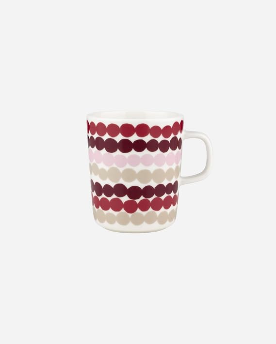 MARIMEKKO Oiva Rasymatto Coffee Mug Refine Your Kitchen Decor with Our Iconic Stoneware Stylish Porcelain Coffee Cups to Elevate Your Drinking Experience (8.8 oz)