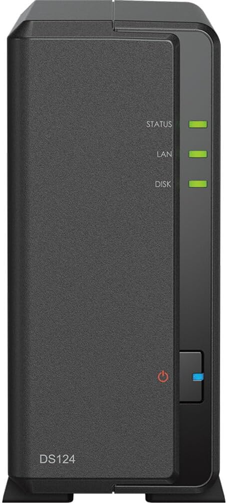 Synology DS118 Mini Desktop NAS Server, Realtek RTD1296 Quad-Core, 1GB DDR4 SDRAM, 500GB SSD, DSM Software
