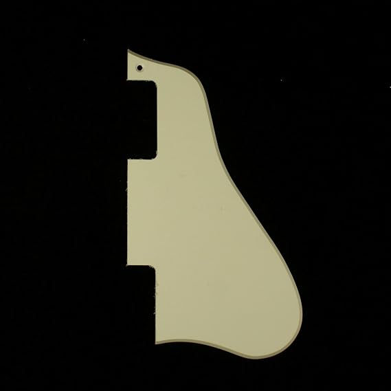 (D55) Single Ply Jazz Archtop Guitar Pickguard Fits Es-335 Cream