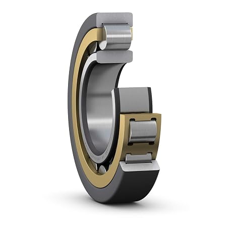 SKF NU 1010 ML Cylindrical Roller Bearing, Single Row, Removable Inner Ring, Straight Bore, Standard Capacity, Normal Clearance, Brass Cage, Metric, 50mm Bore, 80mm OD, 16mm Width