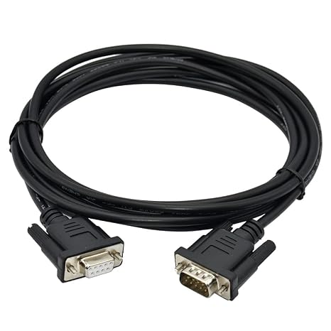 PC-PPI Compatible Programming Cable S7-200 Serial RS232 to RS485 Black 2m