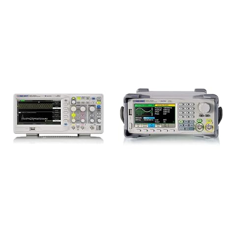 Siglent Technologies SDS1052DL+ 50 MHz Digital Storage Oscilloscope and Siglent Technologies SDG1032X Arbitrary Waveform - Function Generator Bundle