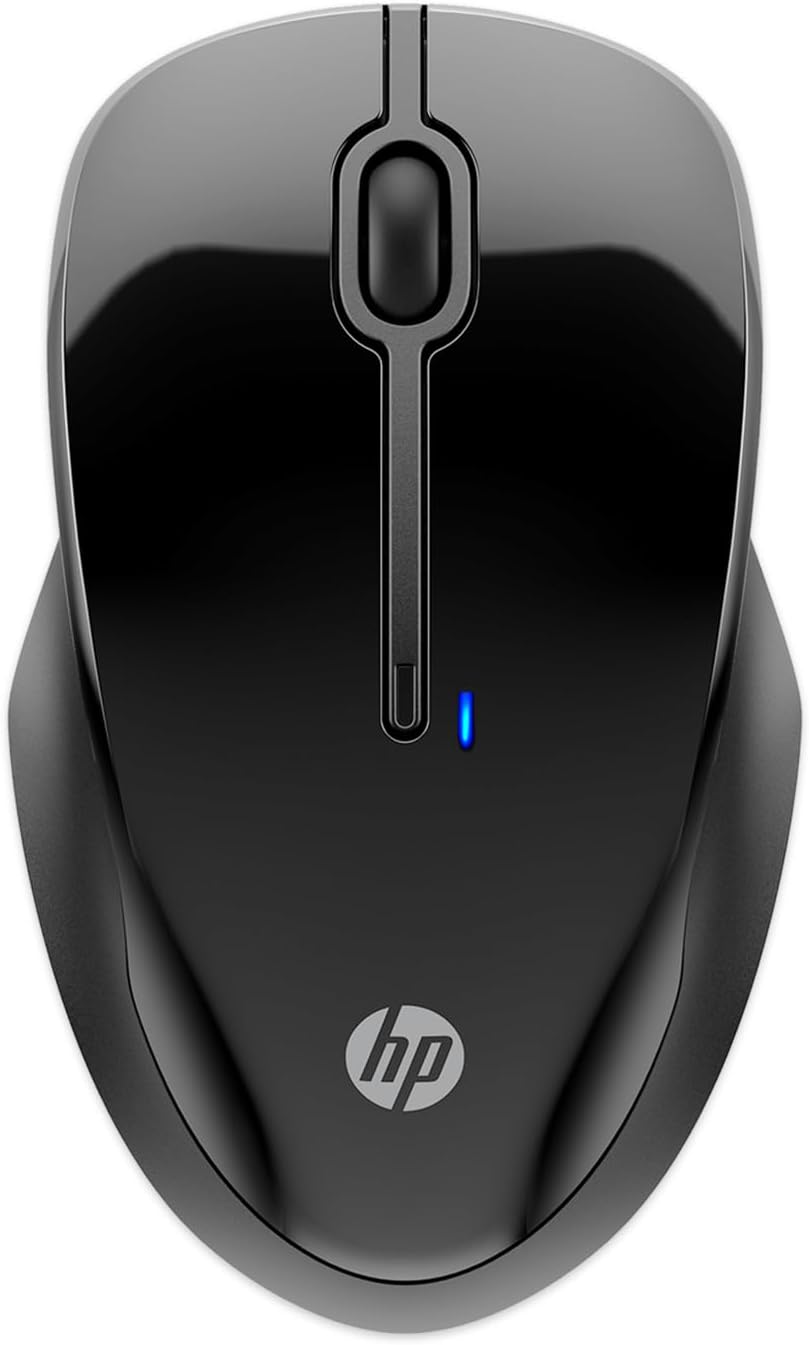 HP 250 Dual Mouse - for Computer or Laptop - Multi-OS & Device Compatibility, Dual-Mode 2.4 GHZ or Bluetooth Connectivity - Multi-Surface Technology - 1-Year Battery Life - Ambidextrous,Black