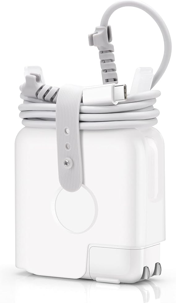 Travel Cord Organizer for Macbook Pro Charger,Cord Winder Power Adapter for Macbook Charger 60W 61W Magsafe Type C Charging Cable Management Computer Accessories for Macbook Pro 13