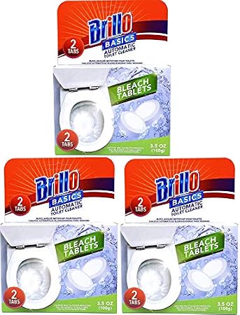 Set of 6 Brillo Basics Bleach Tablets - Individually Sealed - 3.5oz Each