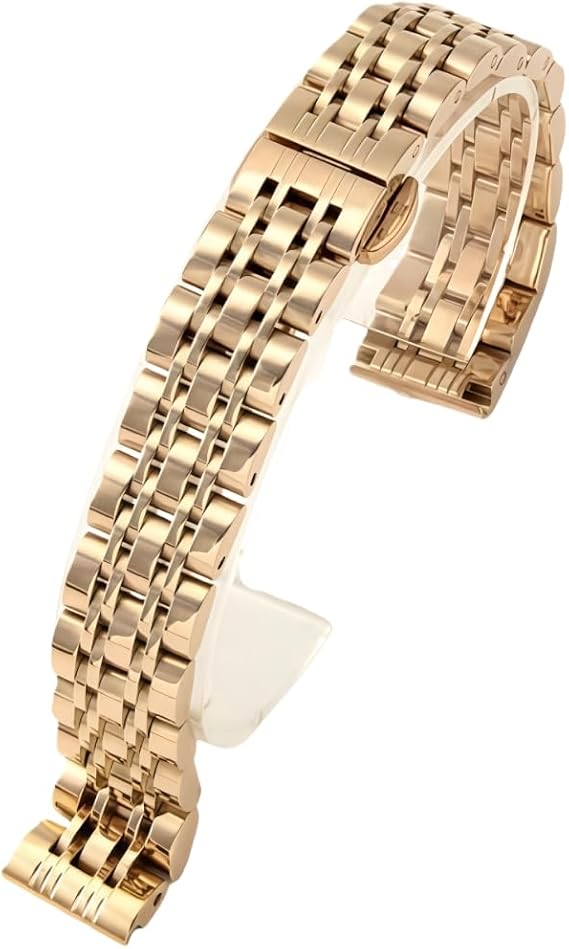Solid Stainless Steel Watch Strap Butterfly Clasp for Emporio Armani