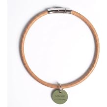 Silicon Double-Sided Engraved Dog Tags for Pets UK - Soft Personalised Dog Name Tags with Adjustable Leather Collar, No Noise Silent Pet ID Tags, Custom Engraving for Small Medium Large Dogs & Cats