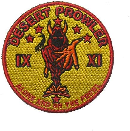 OYSTERBOY USAF Air Force Desert Prowler - Alone and On The Prowl Aviation Tactical Patch Hook & Loop