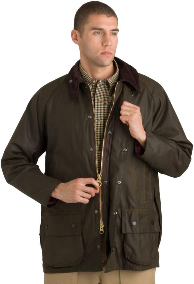 Barbour Men's Classic Beaufort Sylkoil Wax Jacket - Olive MWX0002OL71 A830