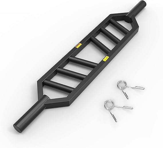 Olympic Tricep Bar Swiss Bar Home Gym Men's Fitness Equipment Weight Lifting Bar Squat Bench Press Training Bar Barbell Bar Fit All 2 Olympic Weight Plates