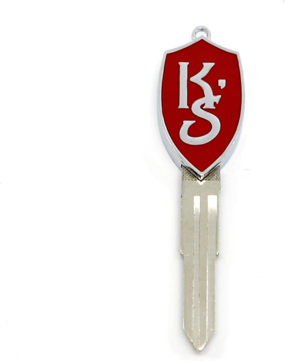 Rotary13B1 Silvia K's Key Blank in Red Enamel for Ignition & Door Locks - 240SX