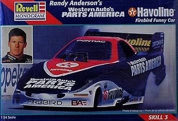 Revell Monogram 7649 Randy Anderson's Western Auto's Parts America Havoline Firebird Funny Car - Plastic Model Kit - 1:24 Scale - Skill Level 3
