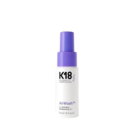K18 AirWashTM Dry Shampoo, Non-Aerosol, Balances Scalp & Controls Excess Oil Production