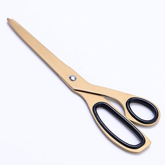 SN10 Minimalism Fabric Scissors, Sewing Scissors for Fabric Clothing Cutting.Stainless Steel Blades,7.9in long(.Blade length 3.7 in) The Top is Round Instead of Sharp.