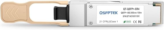QSFPTEK 40G QSFP+ Module MTP/MPO Multi-Mode Transceiver 40GBASE-SR4 for Cisco QSFP-40G-SR4 (850nm 100m with DDM)