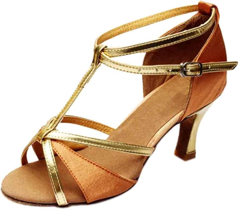 Shoes Dance Shoes Shoes Dance Latin Party Satin Girl Tango Med Heels Women's Casual Shoes Shoes Sandals Women