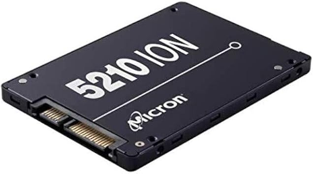 Micron 5200 5210 Ion 7.68 TB Solid State Drive - SATA 600-2.5" Drive - Read Intensive - 0.8 Dwpd - Internal - 540 MB/S Maximum Read Transfer Rate - 360 MB/S Maximum Write Transfer Rate -