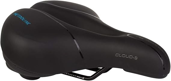 Cloud-9 Metroline Airflow Bike Saddle Comfort Bike Seat for Ebikes, Cruisers, and Comfort Bikes Comfortable Memory Foam Bicycle Seat for Men & Women | bike-saddles-and-seats