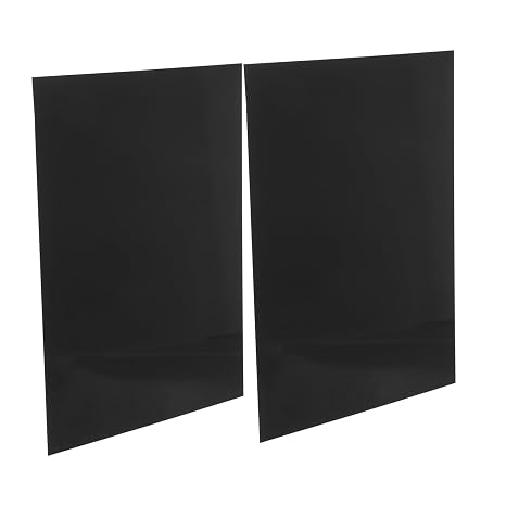2pcs A4 Black Aluminum Sheets for DIY Laser Engraving Decorative Metal Blanks for Crafting Thick Engraving Plates for Custom Projects