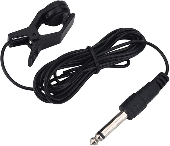 Clip-on Pickup, Portable Pickup Microphone Vocal Pick Up Audio Transducer for Tuner Music Instruments
