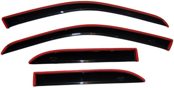 Auto Ventshade [AVS] In-Channel Rain Guards for 2010 - 2017 Chevrolet Equinox | Window Vent Visors, 4 pcs. - Smoke | 194166