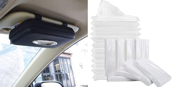 Bought Together: 2X Car Tissue Holder+12Pack Refills