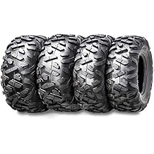 WANDA Set 4 All Terrain UTV ATV tires 25x8-12 & 25x11-10 for 99-02 Kawasaki Prairie KVF300/400