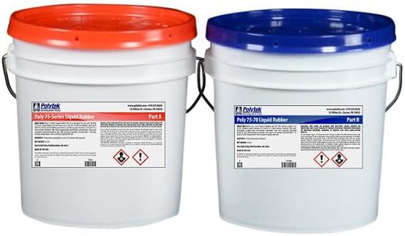 Polytek 75-70 Liquid Polyurethane Rubber (16lb Kit)