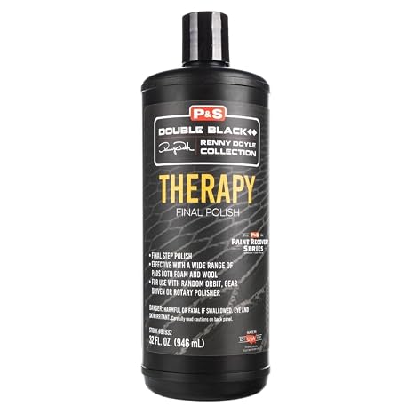 P&S Therapy Final Polish Ultra Fine Finishing Polish for High Gloss Paint Correction, Recovery Series Finisher for Delicate Paint, Easy Wipe-Off, Works with Foam Wool or Microfiber Pads, 32 oz