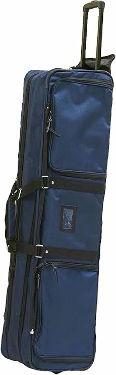 Fencing Draw-bar Wheel Bag for Epee Saber and Foil, Fencing Storage Bag with Retractable Pull Rod, Portable Sword Bags, Oxford Cloth Sword Sack Equipment