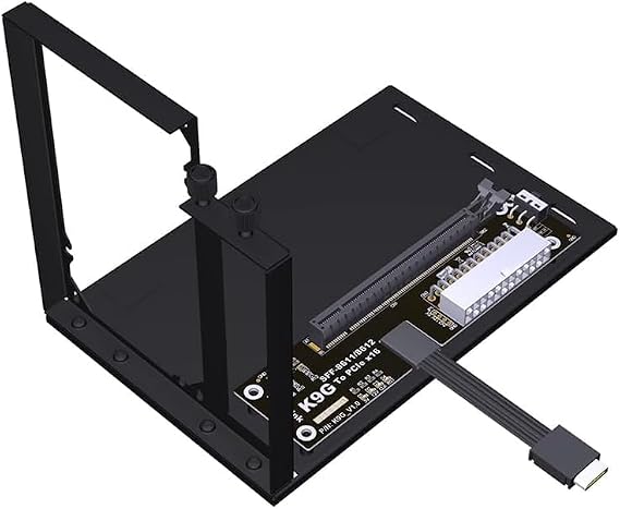 JMT ADT-K993G PCIE 5.0 X4 to OCuLink SFF-8611 External Dock Adapter Compatible with NUC STX ITX Motherboard Mini PC (K993G-BK7-50cm)