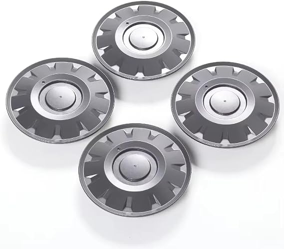 4pcs 20 Inch Wheel Hub Center Cover and Cybertruck Hub Cab, Set of 4 Wheel Cap Kit Dustproof Decoration Wheel Cap Compatible with Tesla (20in Model y, Matte Black)