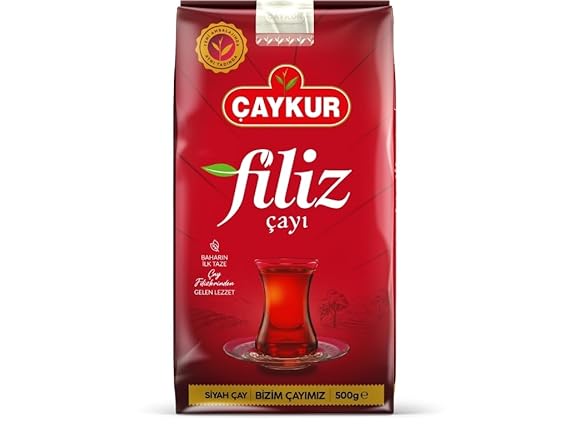 CAYKUR Filiz Black Tea, First Harvest Golden Tips, Loose Leaf Premium Tea, Best Flavor 500g / 17.6 Oz