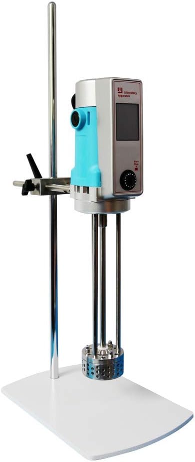 YUCHENGTECH High Shear Mixer Homogenizer Emulsifier Digital High Speed Homogenizer Lab Disperser Emulsifier Lab Homogenizer Emulsifying Machine LYE500W-T 8000mPa.s 40000ml (110V, 500-40000ml, 70G)