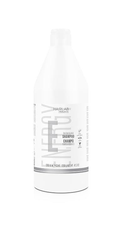 SALERM - Fortifying Shampoo - Energy Hair Lab Thickening Shampoo - 1200 ml - Helps Strengthens Thin and Weakened Hair - with Ginseng, Biotin, and Vitamins - Global Action