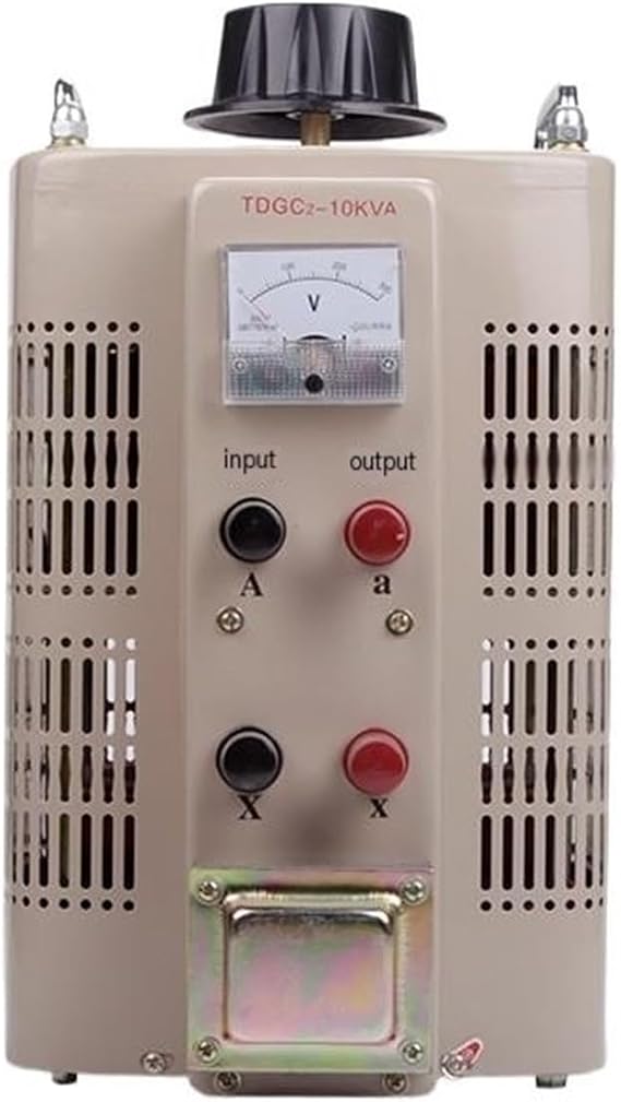 Regulator 10KW AC 220V Single-Phase TDGC2-10KW high Power 0-250V Adjustable Transformer 10000W(TDGC2-0.5KVA,Output 0-250V)