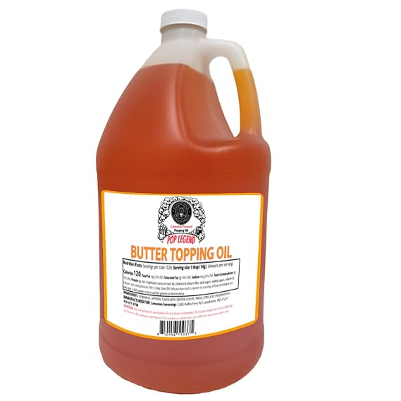 Conscious Seasonings - Butter Flavored Popcorn Popping and Topping Oil,1 Gallon