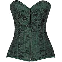 Lavish Dark Green Lace Overbust Corset w/Zipper (2X)