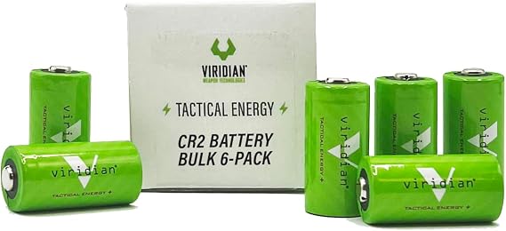Viridian CR2 Tactical Energy Plus Lithium Batteries, 3 Volt (Bulk Pack of 6)