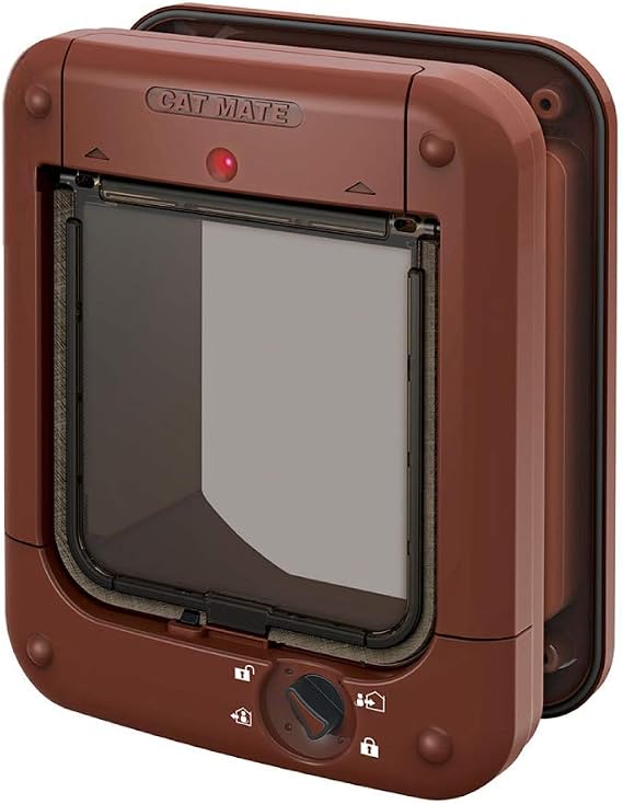 Cat Mate Microchip activated Cat Flap | for up to 30 Cats, Brown