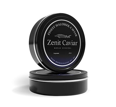 Zenit Caviar Gold Sturgeon Black Caviar, 50g, 24 Hour Delivery, Delicious, Healthy
