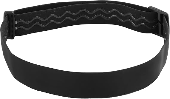 Elastic Headlamp Strap, Black Headlamp Strap Replacement Headband Comfortab