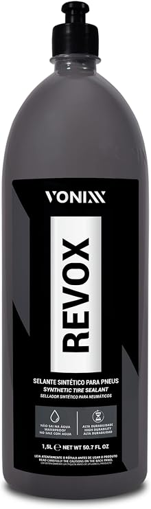 Vonixx Revox Synthetic Tire Sealant 50.7 fl oz (1.5 L) - Protect and Renew The tire, Water Repellency, Resistant to mud and rain, Leaving The tire Clean for Longer.