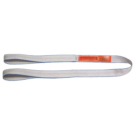 Liftall EE1801TFX9 Tuff-Edge Web Sling, Flat Eye and Eye, 1-ply, 1" x 9'