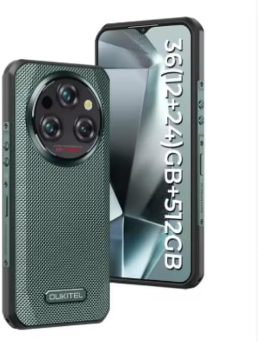WP35 PRO Rugged Smartphone 5G 11000mAh 36GB+512GB, 6.6" 2.4K Display Andiron 14, 64 MP, NFC Cell Phone